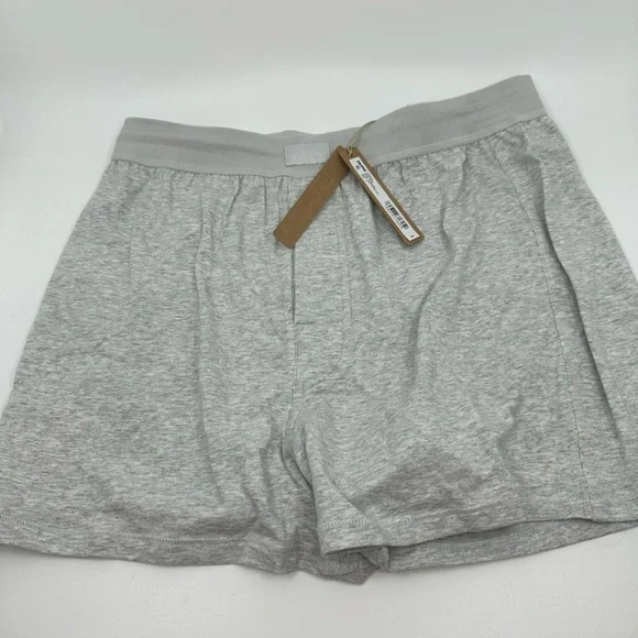 SKIMS NWT cotton rib loose boxer / Heather gray. - Picture 4 of 4
